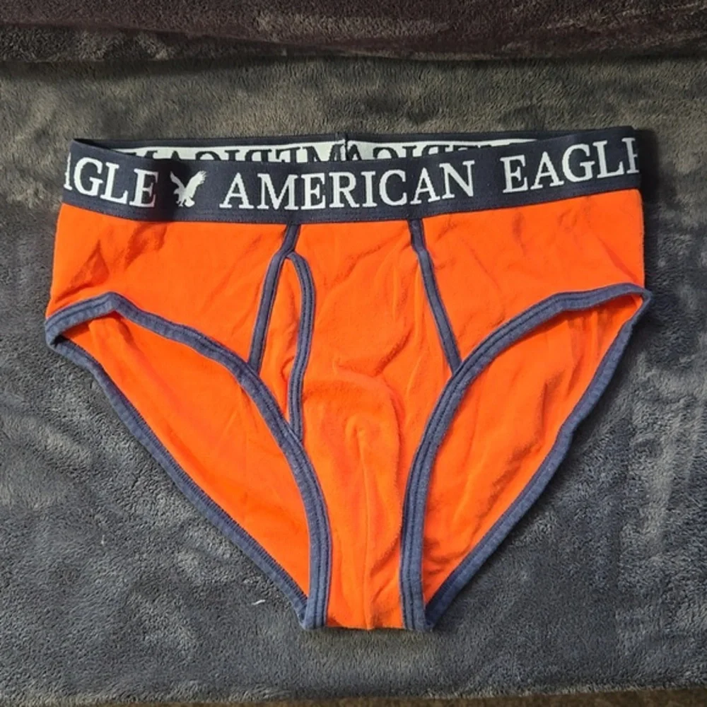 Vintage RARE American Eagle Briefs w/Fly - Orange